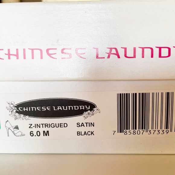 Satin Black Crystal Studded Heels - Picture 10 of 10